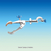 90mm Grip Universal (4) Finger Swivel Clamps & Holders, Screw Angle Adjustment-type Ideal for Circular and Irregular Object, 회전형 클램프와 홀더