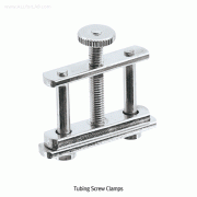 Tubing Screw Clamps, Pinchcock Hoffmann Type with Flap, Brass with Chromed, Up to Φ50mm Tubing, 튜빙 스크류 클램프