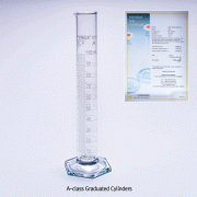 PYREX® A-class Graduated Cylinders, with or without WORK CERIFIED, Boro-glass 3.3, 5~2000㎖, A급 메스실린더