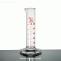 Glassco® Low-form Measuring Cylinder, B-class, 10~1000㎖ with Amber Scale & Hexagonal-base, Borosilicate Glass 3.3, 단형 메스실린더