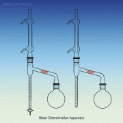 Water Determination Apparatus, “Dean-Stark”, with ASTM & DIN Joints for Petroleum & Bituminous materials, 500㎖ Flask, 10㎖ Receiver, 수분측정장치