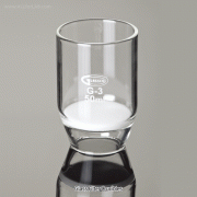 Glassco® Glass Filter Crucibles, with Sintered, 15~50㎖ Made of Borosilicate Glassα3.3, Porosity 5~150㎛, 글라스 필터 크루시블