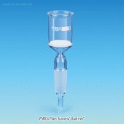 SciLab® PYREX Filter Funnels “Buchner”, with Porosity P2~P4, 30~1000㎖ Ideal for with Filtering Flasks, with 24/40 Cone, 부 글라스 필터 펀넬