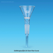 Joint Stem Filter Funnel, Φ70~Φ100mm, with ASTM & DIN Joint-24/40, 29/32 Made of Borosilicate-glass 3.3, 부 글라스 필터 펀넬