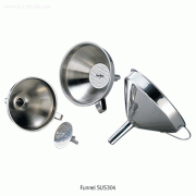 Funnel STS304, Separable Mesh Filter, Φ100~Φ140mm with 1mm-mesh Filter & Handle, Easy Cleaning, 여과용 스텐 깔때기