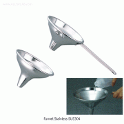 Funnel Stainless STS304, Φ180~240mm with Safety Handle & Hole for hanging, 스텐 깔때기