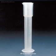 VITLAB® PP Hydrometer Cylinders, B-class, 500㎖ with Raised Scale, Autoclavable, 125/140℃, PP 비중 실린더