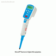Microlit® Electronic Digital Micropipettes, with Microprocessor Controlled Piston Movement, 0.2~5,000㎕ with LCD Large Display, High Accuracy & Precision, CE/ ISO/ DAkkS/ IAF Certified, 전자식 다기능 피펫