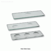 Heinz® Hole Slide Glass, 1~3 Hole, 홀 슬라이드 글라스
