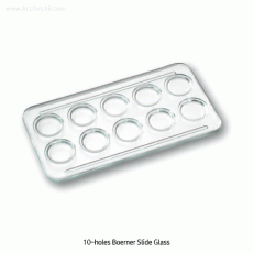 Heinz® 10-Hole Boerner Slide Glass, for Staining, 10홀 보에너 슬라이드 글라스