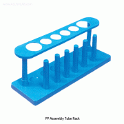 PP Assembly Tube Rack, with 6 Hole & 6 Draining Peg for od 16 & 25mm Tubes, Autoclavable, PP 조립식 시험관랙