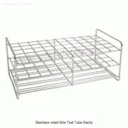 SciLab® Stainless-steel Wire Test Tube Racks, for Φ13~Φ30mm Tubes of 0.5~50㎖ Ideal for Water Bath and Temp-Resistance, 40/50/100-Hole, 스텐선 시험관랙