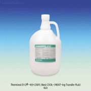 Therminol D12® -85+230℃ Best COOL-/HEAT-ing Transfer Fluid, Synthetic Hydrocarbon Mixture for Low/High-Temp Baths, Clearly Harmless Liquid, Low Odor FDA Grade, 4/18/200Lit, 냉매/열매 겸용 합성 탄화수소혼합물(액체)