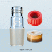 Multiuse Glass Screw-adapter Set, for Vacu-Stirrer Guide or Thermometer/Tubing Holder, for Φ6~14mm-Grip with DURAN® PBT GL-Opentop Screwcap/PTFE-Silicone O-Ring Seal/ Joint, Anti-Chemical, 200℃-stable, 다용도 스크류 어댑터 세트
