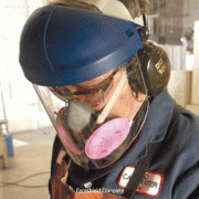 3M® Safety PC Faceshield and Thermoplastic Pinlock Headgear for Protection Impact / Heat / Chemical Splash / 99.9% UV, PC 보안면  Faceshield