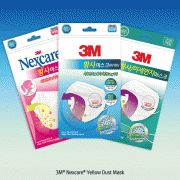 3M® Nexcare®  Yellow Dust Mask, Excellent Face Adhesion for Fine Dust & Harmful Substance Protection, KF 80 & KF 94, 넥스케어® 황사차단마스크