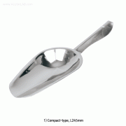 Stainless-steel Kitchen Scoop, Compact & Mini-type, L160~245mm for Kitchen & Weighing, Non-magnetic 18/10 Stainless-steel, 1,400℃, 주방 / 식품용 스쿠프