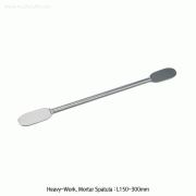 Bochem® High-grade Mortar Double Spatula, for Heavy-Work, L150~300mm with Heavy Stem Φ8 & 10mm, 18/10 Stainless-steel, 1400℃, 고품질 몰탈 양면 스패츌러
