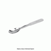 Heavy-duty Universal Spoon, with Rigid Flat Handle Spatula, L150~320mm Ideal for Foodstuff & Media, Non-magnetic 18/10 Stainless-steel, Multi-use, 만능형 스푼