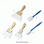 Silicone Rubber Spatula/Scraper, Handle-wood(01~ 03), ABS(-05,06) Ideal for Sensitive Work, Durability, Protect Sample, 실리콘 고무 스패츌러/스크래퍼