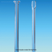 SciLab® DURAN glass Double-ended Stirring Rods, Φ6 ~ Φ10mm, L200 ~ L500mm Useful for Crushing Clumped Powder and Solids, Borosilicate Glassα3.3