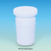 PTFE Flat Head Stoppers, Excellent for Chemical & Corrosion Resistance with ASTM/DIN Joint, Autoclavable, -200℃~+260℃, PTFE 스토퍼