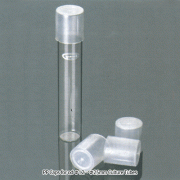 PP Caps for od Φ12 ~ Φ25mm Culture Tubes with Internal Ribs, Autoclavable, -10℃~+125/140℃, 컬처튜브용 PP 캡