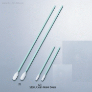 Steril. Clean Room Swab, Polyesther-Tip, PP-Handle with PP-Handle, Length 70-163mm, 크린룸용 멸균 면봉