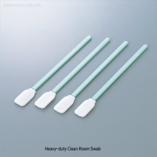 Heavy-duty Clean Room Swab, Polyester-Tip, Length 127.5mm with PP-Handle, 크린룸용 강력 멸균 면봉