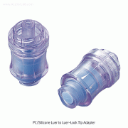 HSW® PC/Silicone Luer to Luer-Lock Tip Adapter, 루어락 팁 아댑터