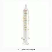 Topsyringe® TRUTHTM Standard Glass Syringes, Medical Grade, 2~100㎖ with Luer/Luer-Lock Tip, with Amber Graduation, ISO/CE Certified, 글라스 시린지