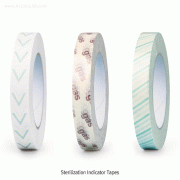 Sterilization Indicator Tapes, w19mm×L50m/Roll for Dry-Heat, EO-Gas, and Steam Sterile/Autoclaving, 멸균 감지 테이프