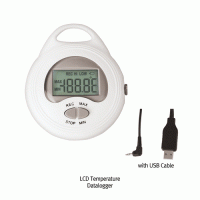 DAIHAN® LCD Temperature Datalogger, 62000 Sets of Data with USB Cable, -20℃~+70℃, 데이터 로거