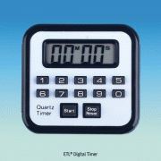 ETL® Digital Timer / Stopwatch, 100min. 39sec., 1sec.~99min. 99sec. with Count-Down/-Up, 타이머 / 스탑워치