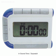 ETL® 4-Channel Timer / Stopwatch with Big Display, 4채널 타이머 / 스탑워치