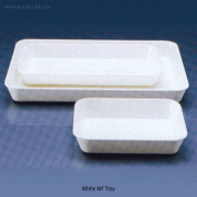 VITLAB® MF White Tray, Microwaveable, Smooth Surface, 700~5500㎖ Easy to Clean, 백색 멜라민 트레이, 전자레인지 사용가능