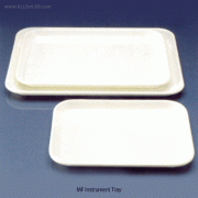 VITLAB® MF Whit Instrument Tray / Pan, Microwaveable, 17mm-height Made of Melamine form aldehyde (MF), -80℃~+120℃, 백색 멜라민 팬 / 트레이