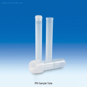 VITLAB® PFA Sample Tube, with 10㎖ Ring-mark, Transparency, 12 & 15㎖ Ideal for Trace Analysis, -200 ~+260℃, PFA 고순도 샘플튜브
