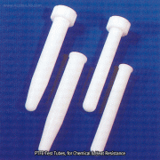 Cowie® PTFE Test Tubes, for Centrifuge, Φ12/16/18/25mm Excellent for Chemical & Heat Resistance, 280℃, PTFE 다용도 시험관 Tube Brushes, for Centrifuge Tubes & Test Tubes, 튜브용 세척솔