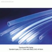 Translucent PFA Tubing, ideal for Chemically Inert/High-Temp., id Φ2~Φ16mm Good for Almost Chemicals and Low Pressure, Tough, -200℃ +260℃, PFA 투명성 테프론 튜빙