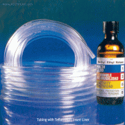 Tygon® Tubing with Inert Teflon (FEP) Liner, for Strong Chemicals, SE-200, id Φ3.2~Φ12.7mm with Flexible Crystal Clear, Hardness-Shore A 67, Non-autoclavable, 타이곤 불활성 튜브