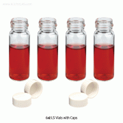 SciLab® 6㎖ Glass Scintillation Vial, with PE lined PP Cap Separately, “Pack-Set” with “USP-I” Boro 5.0 Glass, Normal-grade, 6㎖ Glass 신틸레이션/카운팅 바이알 Pack-Set