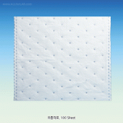 Oil Sorbent Pad, White, Special HPC, 48×43/Sheet or 0.5×50m/Roll with Eco-friendly & Non-toxic, Strong Oil Absorption : Absorption of 10~20 times Own Weight 3.5mm-thick, 오일흡착제