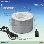 DAIHAN-brand® Fabric-Housed Heating Beaker Mantles, “WHM”, 50 ~ 5,000ml, 450℃, with Certi. & Traceability<br>직물케이스 히팅맨틀, 비커용, For Beaker Self-Standing, with Nickel Chrome Heating Element, Option-Controller