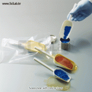 Burkle® PS Sterile Disposable Sampling Scoops, Ideal for Powder/Granules/Pastes/Liquids<br>멸균 일회용 샘플러, 개별포장, 쉽고 빠른샘플링, 샘플오염방지, Multi-use, White